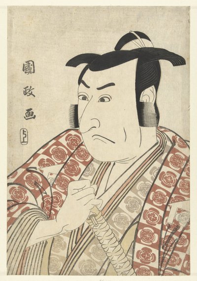 Busteportret van Ichikawa Omezo door Utagawa Kunimasa