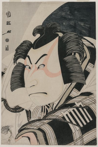Nakamura Nakazo II als Matsuomaru in de Carriage-Stopping Scene (1796) door Utagawa Kunimasa
