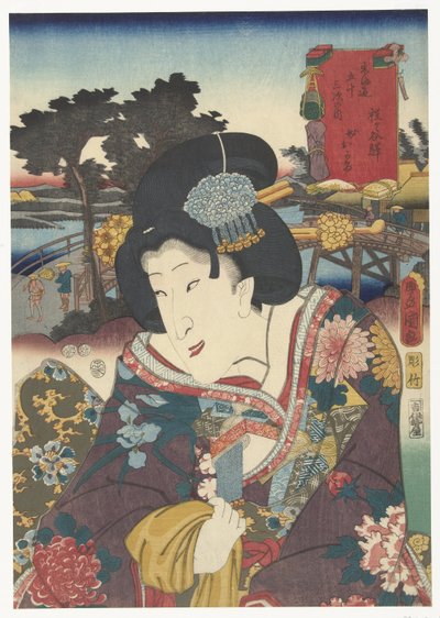 Hodogaya door Utagawa Kunisada (I)