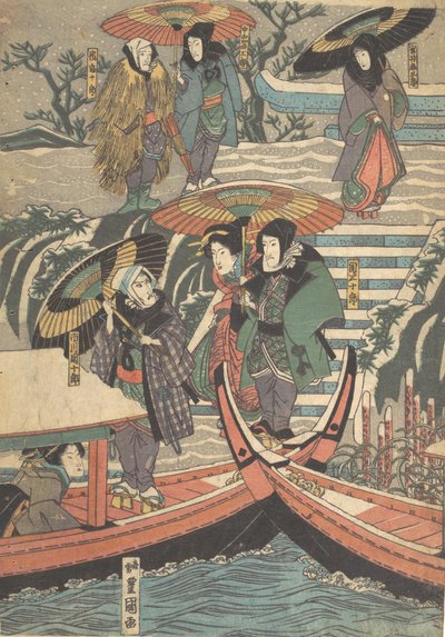 Print, 19e eeuw door Utagawa Kunisada