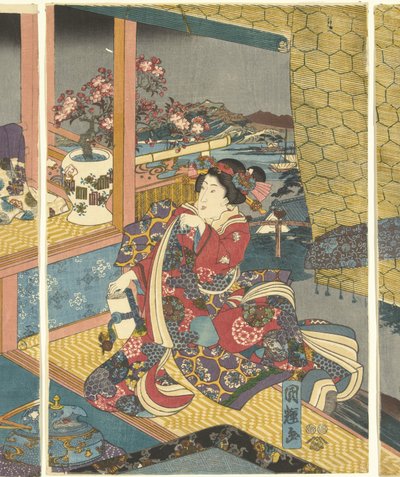 Bloemen door Utagawa Kuniteru