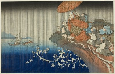 Bidden om regen in Ryozengasaki in Kamakura, 1271 (Bun