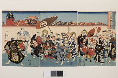 Het Paulownia-patroon van Bold Kuniyoshi, ca. 1850 door Utagawa Kuniyoshi