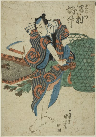 De acteur Sawamura Tossho als Yoemon door Utagawa Kuniyoshi