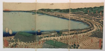 Processies van de Daimyo die de Tokaido passeren door Utagawa Sadahide