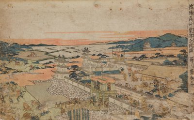 Aanval op een fort door Utagawa Toyoharu