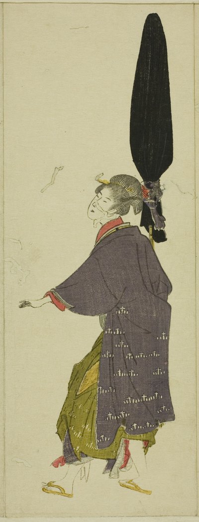 Parodie van een Daimyo Processie door Utagawa Toyohiro
