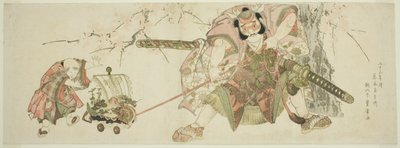 De feestelijke gewoonte van Asahina voortgezet door Jihinari gedurende drieëntwintig jaar (Nijusan-nen tsuzuki Jihinari kichirei Asahina) door Utagawa Toyohiro