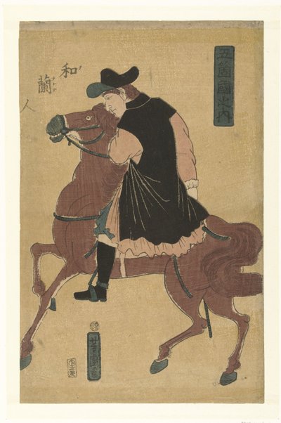 Hollander door Utagawa Yoshitora