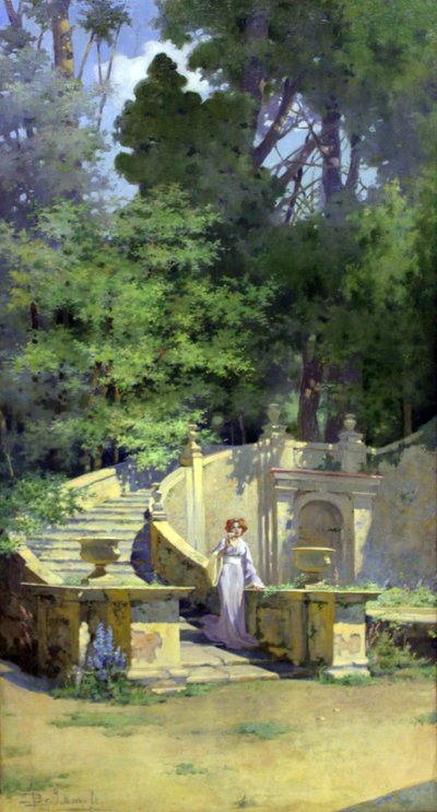 Hoek van het park door V.F. Ulyanov