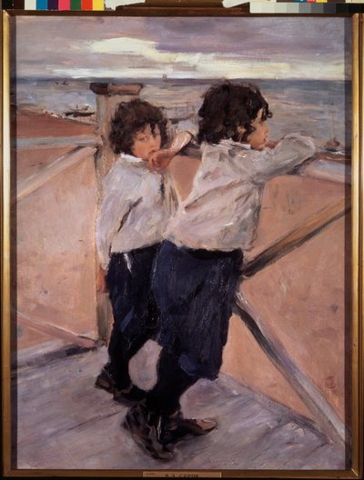 Kinderen door Valentin Aleksandrovich Serov