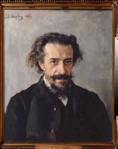Portret van componist Pavel Ivanovich Blaramberg (1841-1908) door Valentin Aleksandrovich Serov