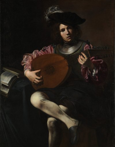 Luitspeler door Valentin de Boulogne