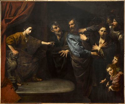 De onschuld van Suzanne erkend of het oordeel van Daniël - De onschuld van Susanna of het oordeel van Daniël, door Valentin de Boullogne (1591-1632). Olie op doek door Valentin de Boulogne