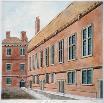 Sion College, City of London, 1806 door Valentine Davis