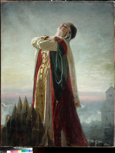 De klaagzang van Jaroslavna door Vasili Grigorevich Perov