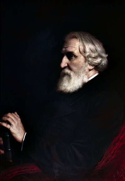 Portret van Ivan Sergejevitsj Toergenjev door Vasili Grigorevich Perov