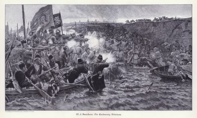 De Verovering van Siberië door Yermak Timofeyevich door Vasilij Ivanovic Surikov