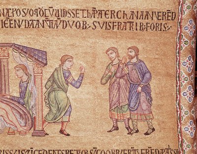 Leven van Noach (mozaïek detail) door Veneto Byzantine School