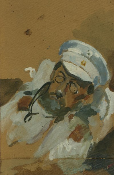 Portret van Vladimir Alexeyevich Khlebnikov door Vera Vladimirovna Khlebnikova