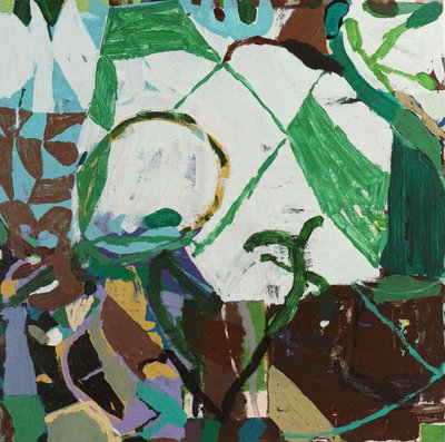 Abstracte geometrische groene door Vered Gersztenkorn