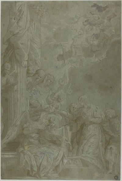 Mystiek Huwelijk van Sint Catharina door Veronese (Paolo Caliari)