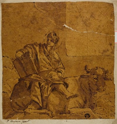 Heilige Lucas door Veronese (Paolo Caliari)