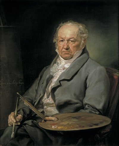 Portret van de schilder Francisco de Goya 1746-1828 door Vicente Lopez y Portana