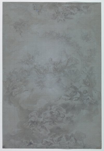 Studie voor Geschilderde Decoratie van een Plafond, Casino de la Reina (Koningin