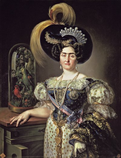 Portret van mevrouw María Francisca de Braganza y Borbón door Vicente López Portaña