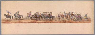 Historische optocht bij het tweede eeuwfeest van de Utrechtse Hogeschool, 1836 (plaat 5) door Victor Adam