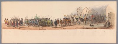 Historische optocht bij het tweede eeuwfeest van de Utrechtse Hogeschool, 1836 (plaat 10) door Victor Adam