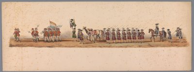 Historische optocht bij het tweede eeuwfeest van de Utrechtse Hogeschool, 1836 (plaat 3) door Victor Adam