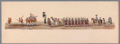 Historische optocht bij het tweede eeuwfeest van de Utrechtse Hogeschool, 1836 (plaat 3) door Victor Adam