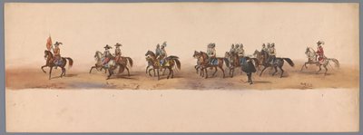 Historische optocht bij het tweede eeuwfeest van de Utrechtse Hogeschool, 1836 (plaat 2) door Victor Adam