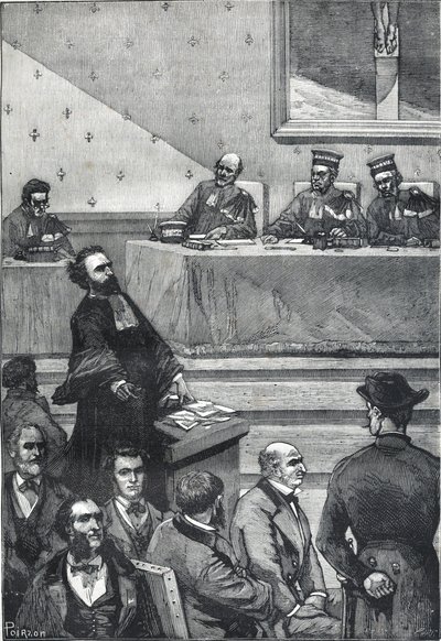 Populaire geïllustreerde biografie van Gambetta - Beheerst door de welsprekendheid van deze nieuwkomer door Victor Armand Poirson