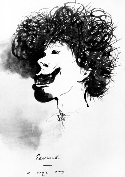 Gavroche op 11, uit "Les misérables", tekening door Victor Hugo door Victor Hugo