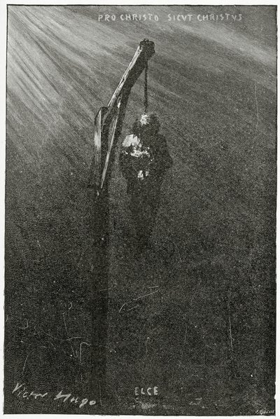 De ophanging van John Brown, 19e eeuw door Victor Hugo