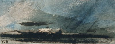 Stad bij schemering door Victor Hugo