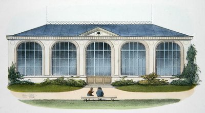 De Orangerie in Bellombre (Bourgogne) illustratie uit 