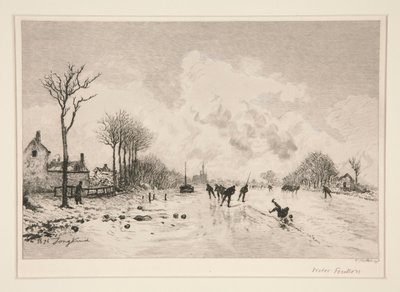 De schaatsers door Victor Louis Focillon