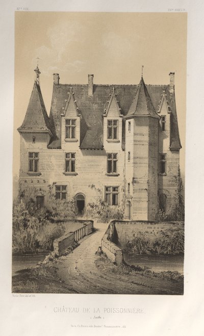 Château de La Poissonnière (Sarthe) door Victor Petit
