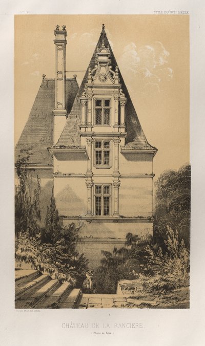 Château de La Ranciere (Maine et Loire) door Victor Petit