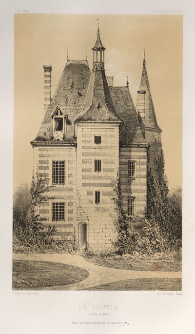 ...Pl. 75, La Vicomté Saône et Loire, 1860 door Victor Petit