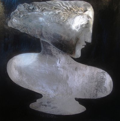 Elegant zilveren profiel door Victor Tkachenko