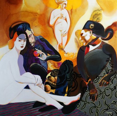 Ontmoeting met mythische figuren door Victor Tkachenko