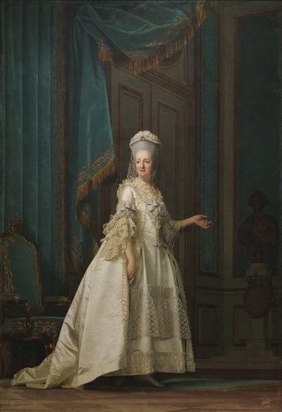 De koningin-weduwe Juliane Marie door Vigilius Eriksen