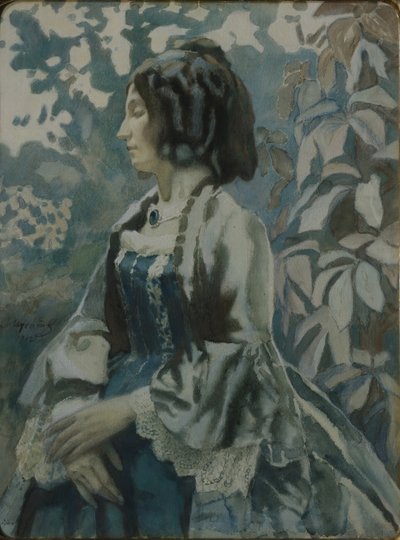 Portret van een dame, 1902 door Viktor Elpidiforovich Borisov Musatov