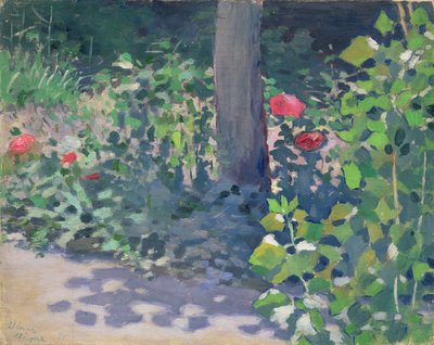 Studie van klaprozen in de tuin, 1894 door Viktor Elpidiforovich Borisov Musatov