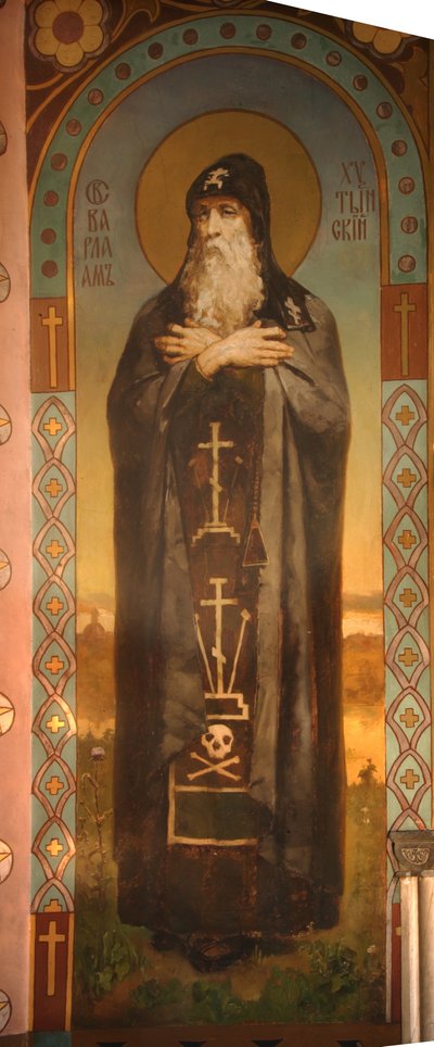 Sint Barlaam van Khutyn, 1885-1896 door Viktor Mikhaylovich Vasnetsov